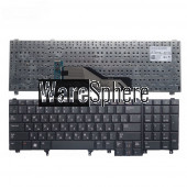 Russian keyboard for Dell E6520 E5520 M4600 M6600 E5530 E6530 M4700 M6700 RU black
