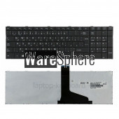 Arabic keyboard for Toshiba Satellite C850 L850 C870 C855 L855 L870 P850 AR black 