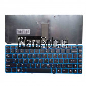 English Laptop keyboard for LENOVO Z470 AM Z470AT Z470AX Z470K Z470G Z475 Z370 Z370A blue color 