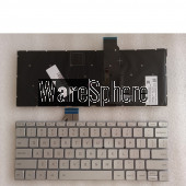 US Keyboard for XIAOMI AIR 12.5 silver English 9Z.ND6BV.001 NSK-Y10BV with backlight 