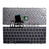 NEW US keyboard for HP EliteBook 2560 2560p 2570 2570P English Laptop KB SILVER frame 
