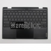 Upper Cover for Lenovo 500e Chromebook 2nd Gen Palmrest  W/KB/TP 5CB0T79601  Black