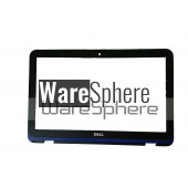 LCD Front Bezel w/ Webcam Port 11.6" for Dell Inspiron 11 (3162 / 3164) 7H0YC Black - Blue Trim