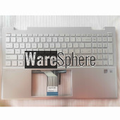 Top Cover Upper Case for HP X360 Pavilion 15-ER With US Backlit KB With FP hole Silver M45130-001 