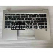 Top Cover Upper Case Palmrest For HP ProBook 440 G10 With Thai Backlit Keyboard  With Fingerprint hole And SIM N42405-281  4BX8TTATP00 Silver 