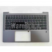 Top Cover Upper Case Palmrest for HP ZBOOK Firefly 14 G7 With PVCY Backlit Keyboard M07132-001 6070B1707711 Gray