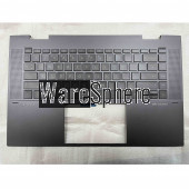 Top Cover Upper Case Palmrest for HP Envy X360 15M-EU With Backlite Keyboard UK Brown