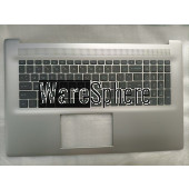 Top Cover Upper Case Palmrest with US backlight keyboard for HP 17-CP 17-CN N39376-001 Silver