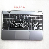 Laptop Palmrest Upper Case Top Cover with Keyboard for Samsung Chromebook XE525QBB-K01US BA98-01710A Sliver