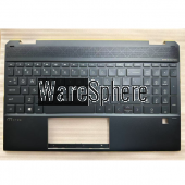Top Cover Upper Case Palmrest for HP  X360 15-EB With Keyboard Blue