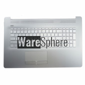 Top Cover Upper Case for HP 17-BY Palmrest With Backlit Keyboard With ODD 6070B1308113 L92787-001 Sliver US 