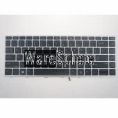 Laptop US Keyboard for HP  640 G4 G5 with Backlit Silver Frame Point L140501-001 L00737-001 L09548-001