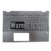 Top Cover Upper Case for HP X360 15-CR US Palmrest with Backlit Keyboard  Black L20851-001 Golden Side