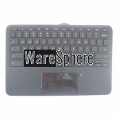 Top Cover Upper Case For HP Chromebook 11 G8 EE Palmrest with Touchpad Keyboard L90339-001 Gray