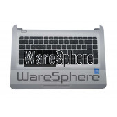 Top Cover Upper Case with Keyboard for HP Pavilion 14-AN 858078-001 Silver
