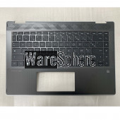 Top Cover Upper Case for HP Pavilion X360 14-DH Palmrest With FR Keyboard Sliver Side 