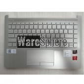 Top Cover Upper Case Palmrest For HP 14-CF DK With Keyboard Touchpad L48648-001 Sliver