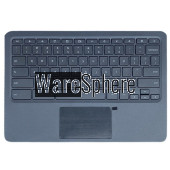 Upper Base Cover for HP Chromebook 11 G7 EE Palmrest Keyboard and Touchpad L52573-001 Black