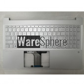 Top Cover Upper Case for HP Pavilion 15-EG Without Fingerprint Hole With Keyboard M08912-001 54G7HTATP40 Silver