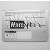 Top Cover Upper Case for HP Pavilion X360 14-BA With Keyboard 924115-001 Palmrest  Sliver US