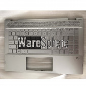 Top Cover Upper Case for HP Pavilion X360 14-CD Palmrest With Keyboard L18953-001 Silver