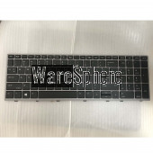 Laptop US Backlit Keyboard for HP EliteBook 850 G5 GRAY FRAME BLACK with point Cable Folded