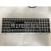 Laptop PT Backlit Keyboard for HP EliteBook 850 G5 SILVER FRAME BLACK with point Cable Folded