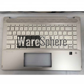 Top Cover Upper Case for HP Pavilion X360 14-DH Palmrest With Keyboard 4600GG34000 Golden LA