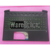 Top Cover Upper Case for HP Pavilion 15-EC With Green Words keyboard L72597-001 Black