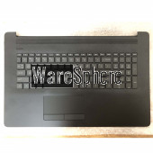 Top Cover Upper Case for HP 17-BY Palmrest With Keyboard Without ODD With PTP Touchpad L92781-001 6070B1752101 Jet Black MSKT US 