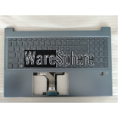 Top Cover Upper Case for HP Pavilion 15-EG With Fingerprint Hole With NonBacklit Keyboard M08919-001 54G7HTATP30 Fog Blue