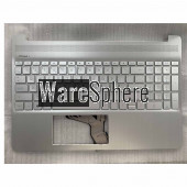 Top Cover Upper Case for Hp  15-DY Palmrest With Keyboard M17184-DB1 Silver