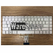Laptop US Backlit Keyboard for HP 14-DQ Snow White