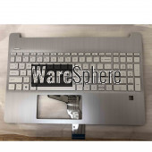 Top Cover Upper Case for Hp  15-DY Palmrest With Backlit Keyboard L63579-001 EA0P5007020 Silver