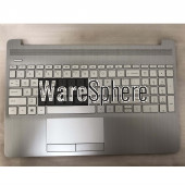 Top Cover Upper Case for HP 15-DW Palmrest With Backlit Keyboard L52022-001 Silver
