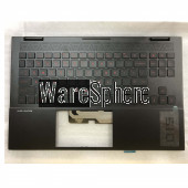 Top Cover Upper Case for HP 15-EK TDB Palmrest With Red Backlit Keyboard M00838-001 Black