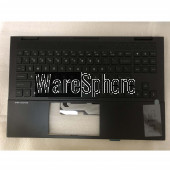 Top Cover Upper Case for HP 15-EK TDB Palmrest With RGB Backlit Keyboard M00840-001 Black