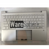 Top Cover Upper Case for HP Pavilion 14-DV WIth Backlit Keyboard SD Without Fingerprint Hole M16649-001 52G7GTATP60 Silver