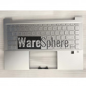Top Cover Upper Case for HP Pavilion 14-DV WIth Backlit Keyboard Without SD With Fingerprint Hole M75248-001 54G7GTATPR0 Silver