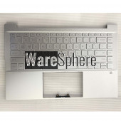Top Cover Upper Case for HP Pavilion 14-DV WIth Backlit Keyboard Without SD Without Fingerprint Hole M75246-001 54G7GTATPU0 Silver