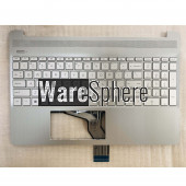 Top Cover Upper Case for HP 15-DY Palmrest With Backlit Keyboard M17185-001 EA0P5006010 Silver