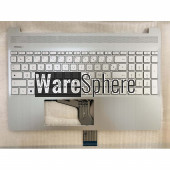 Top Cover Upper Case for HP 15-DY Palmrest With FR NonBacklit Keyboard M17184-051 EA0P5006010 Silver