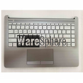 Top Cover Upper Case for HP 240 G8 With Keyboard M42490-001 Silver