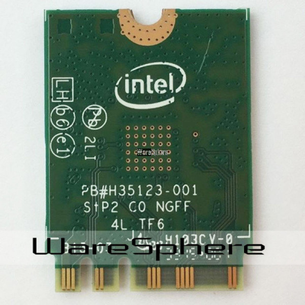 Carte WiFi M.2 Dual Band 3165AC + Bluetooth 4.0 - Compatible NGFF, 2.4G/5Ghz, Jusqu'à 433 Mbps, Pour PC Portable