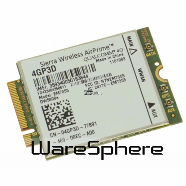 4GP3D Wireless EM7355 DW5808E M.2 Mobile Broadband 4G LTE Wireless Card