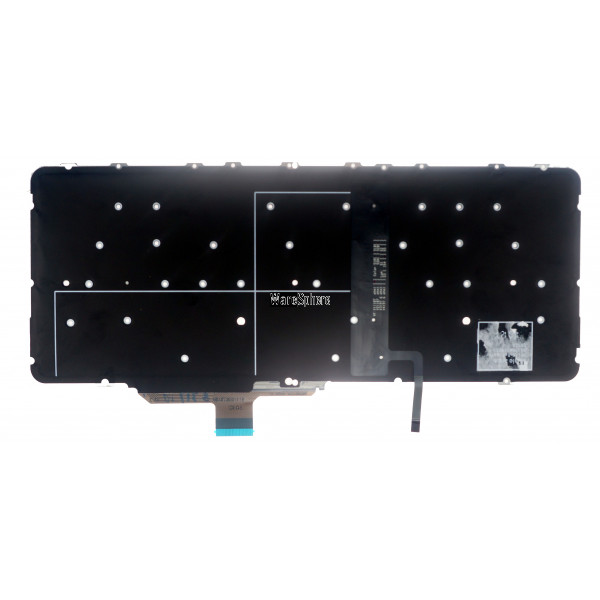 Laptop UK Backlit Keyboard for HP EliteBook Folio G1 Black