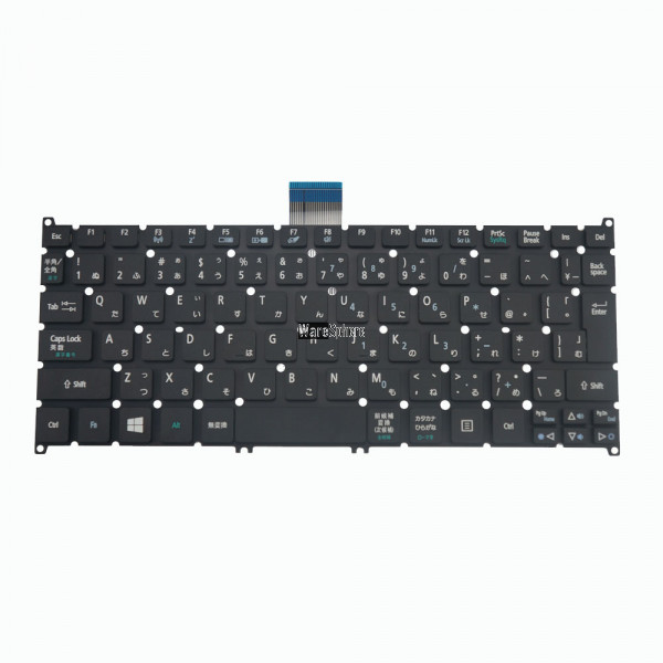 Laptop JPN Keyboard for Acer Travel Mate B113 V128202CJ3 PK130RO1B28 Black