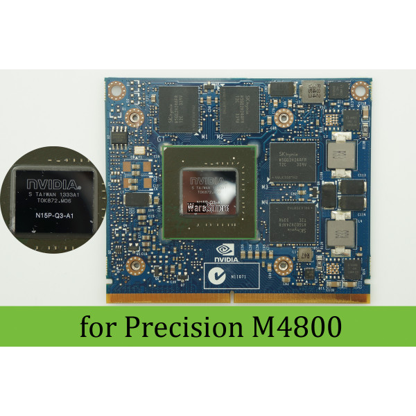 Nvidia Quadro K2100m Gpu 2gb Gddr5 Graphics For Dell Precision M4800 N15p Q3 A1 G4fn0