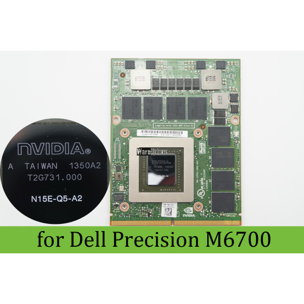 Nvidia Quadro K5100m Gpu 8gb Gddr5 Graphics Card For Dell Precision M6700 M6800 N15e Q5 A2 3ycvh 34p9d
