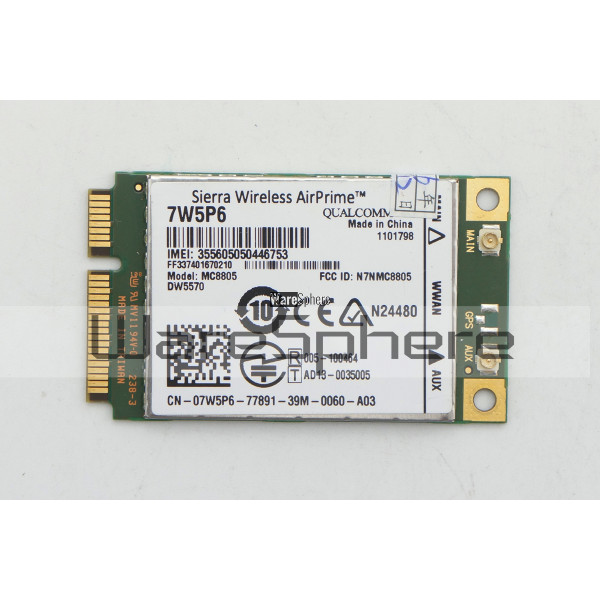 DW5570 555BBPP Sierra 3G/4G HSPA+ WWAN Broadband Mobile Card for Dell